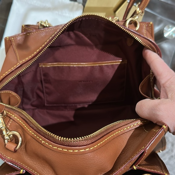 GORGEOUS Authentic Coach 1941 Dreamer 27 Satchel in Saddle, Light Gold. EUC - Picture 16 of 16